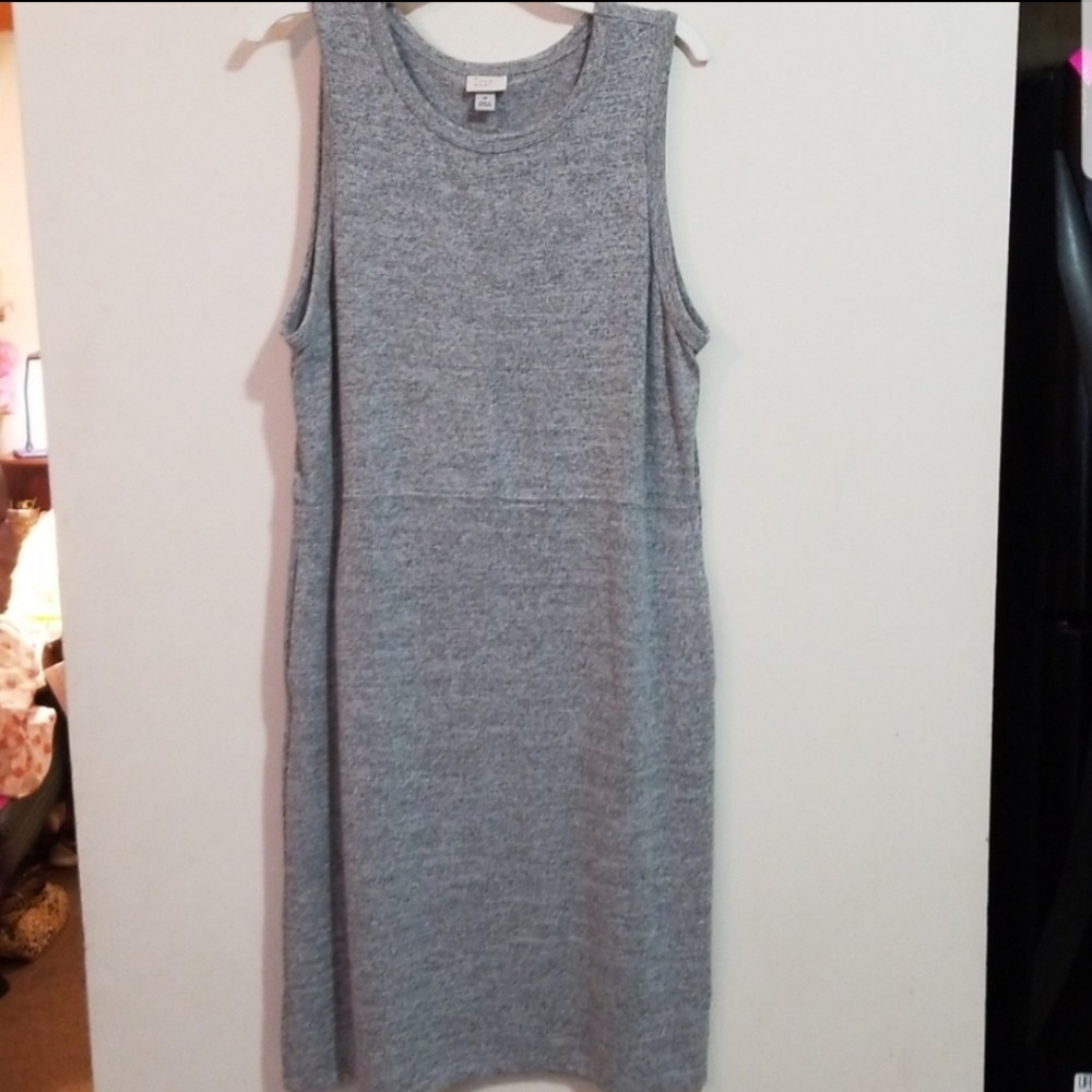 💟Classy Light Gray a new day Dress W/ POCKETS!